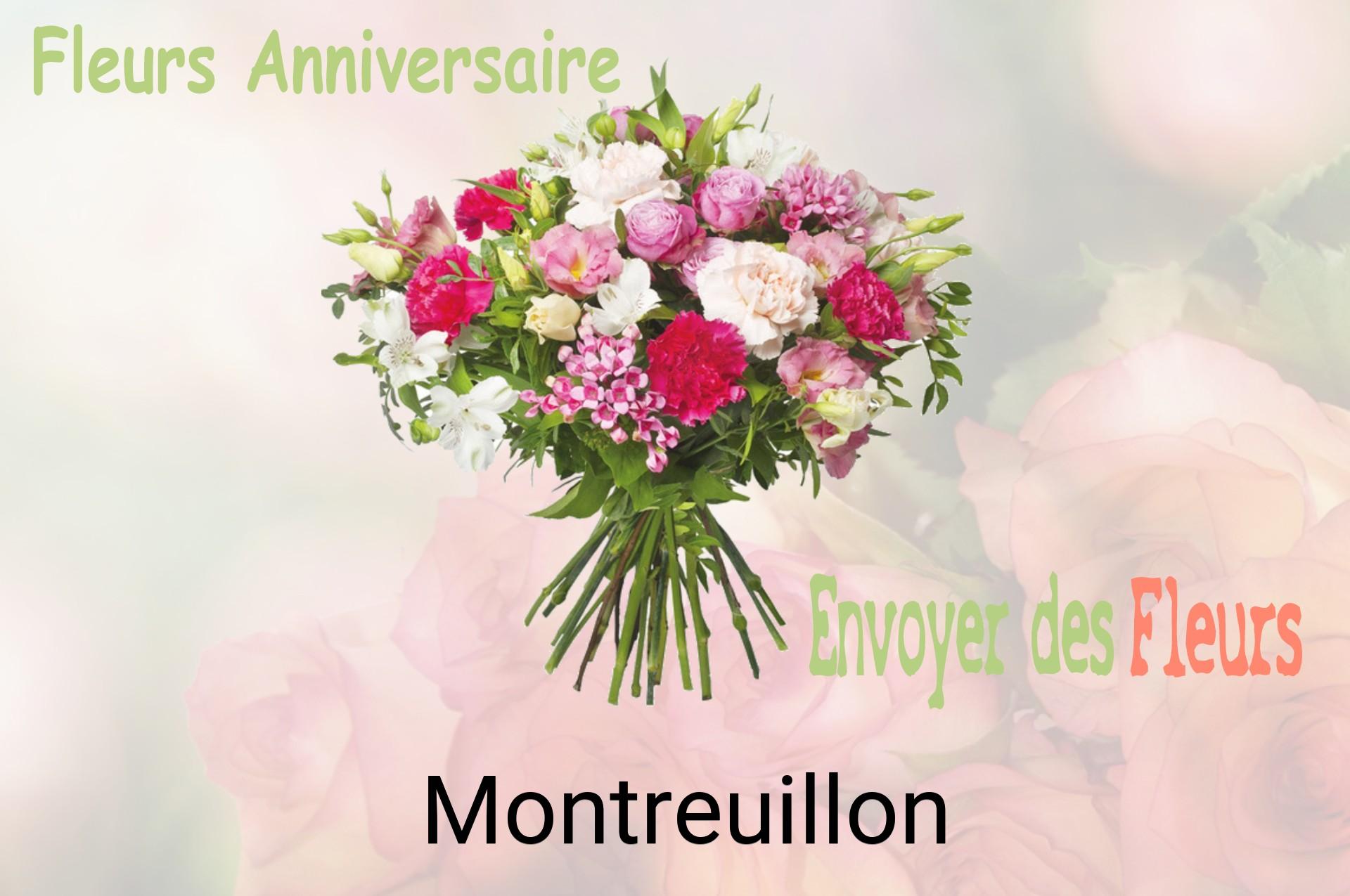 Bouquet de fleurs d’anniversaire livré à Montreuillon